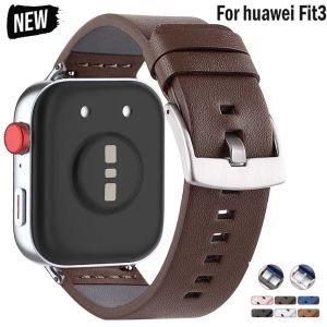 Leather Band For Huawei Watch Fit 3 Strap Smart watch Replacement Sport Wristband retro Bracelet correa Huawei Fit 3 Accessories