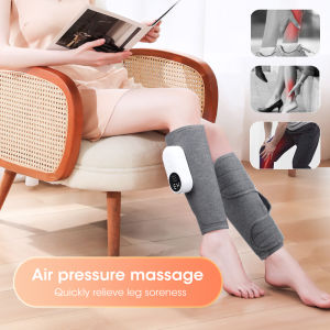 Air Compression Heating Leg Massager Vibratings Calf Massage Machine Relief Muscle Pain Fatigue Arm Leg Health Care Relax Airbag Shank Massage