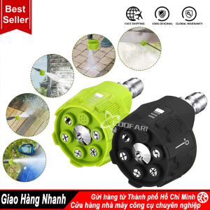 Béc xịt rửa xe cao áp 6 chế độ phun dùng cho máy rửa xe áp lực cao (BÉC 6 CHẾ ĐỘ)