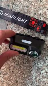 1-4 Chiếc Đèn Pha LED Sạc USB Ánh Sáng Mạnh Đa Chức Năng Gắn Đầu Đèn Pin Cho Ngoài Trời Câu Cá Ban Đêm Cắm Trại Đi Bộ Đường Dài
