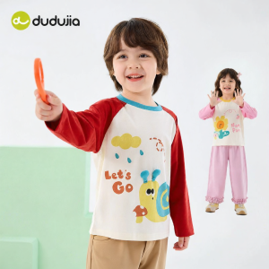 DUDUJIA | Áo Thun Dài Tay Cho Bé Mặc Thu