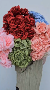 Artificial Peony Jumbo 7 Cabang Bunga Palsu Dekorasi Wedding Premium