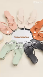 CIRCLE.FEMALEbgr / Sandal Wanita / Sandal Heels / Heels Platform / Sandal Heels Wanita 5cm