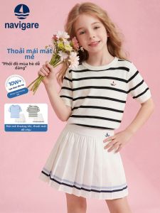 navigare kids | Lightweight Striped Girls Outfit Set