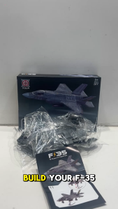 Stealth Fighter Jet F-35 1:72 DIY Aeroplane Plane Airplane Aircraft Military Blocks Model Collection Toys Boys Kids