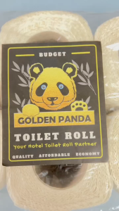 Golden Panda Economy Pack Toilet Tissue Roll Small/ Pulp Paper 2ply- 10 Rolls Per Pack