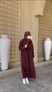 COD Melisa Abaya Ceruty Babydoll Tille Dress Wanita Dress Lebaran Terbaru Gamis Wanita Muslim Viral