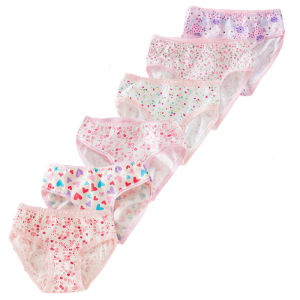 3/6/12Pcs Multipack Baby Girls Briefs Cotton Panties Kids Floral Underwears Children Short Underpants For 2-10 Years