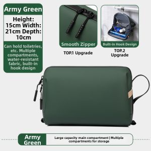 Mens Travel Toiletry Bag Cosmetic Bag Bathing Duffel Gym Training Bag Storage Hanging Bag Outdoor Camping Travel Supplies