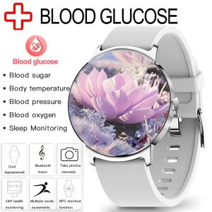 2023 NEW Xiaomi Glucose Smart Watch Men Blood Pressure Blood Oxygen Body Temperature Heart Rate Alarm IP68 Waterproof Smartwatch Women
