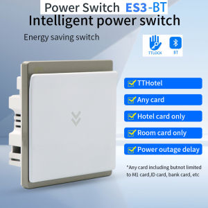 Bluetooth TTHotel APP Wall Mount Access Control Energy Saving Switch for Room Key 13.56Mhz electronic induction switch Saver