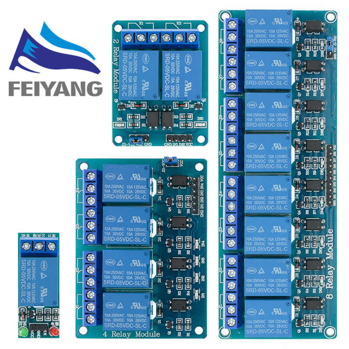 5v 1 2 4 8 channel relay module with optocoupler. Relay Output 1 2 4 8 ...