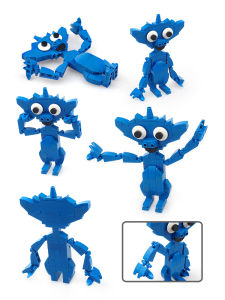 Miley Monster Blocks Assembly World Model Compatible Small Particles Toy Compatible with Little People Kindergarten Model