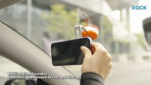 Rock Non Sticky Magnetic Car Holder Car Mount Phone Holder with Eletric Strong Suction for Windscreen and Dashboard