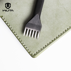 WUTA Da Thủ Công Đục Lỗ Bộ Kim Cương Điểm Đen Chích Sắt 4mm 1 + 2 + 4 + 6 Thủ Công Khâu Dụng Cụ