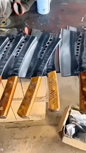 Heavy Duty Forged Butcher Knife | Handmade High Carbon Steel Cleaver | Bone & Meat Chopping Knife for Kitchen