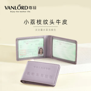 Handmade Genuine Top Layer Cowhide Leather Driver License Cover Ultra Thin Personalized Motor Vehicle Driving License Cover for Women