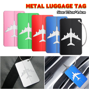 MaxPlus Luggage Tag Aluminum Alloy Anti-loss Label Aircraft Baggage Tag