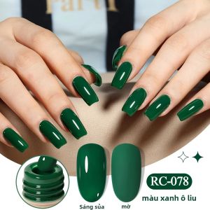 Sơn Gel Móng Tay Màu Xanh Ô Liu Roman Bottle Độ Bóng Cao Màu Xanh Trắng Siêu Sáng Siêu Bền Và Chắc Chắn Làm Từ Gel Copolymer Acrylic/cacbamate.