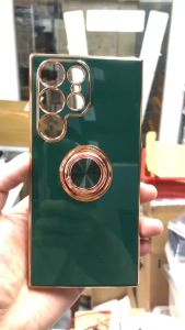 RICHMENT Shockproof Plating Ring Stand Car Magnetic Holder Soft TPU Protective Case Cover with 360°Ring Holder Stand For Samsung Galaxy S23 FE S23FE S23 Ultra S23 Plus S23Ultra S22 Ultra S22 Plus  S22Ultra(SG Local Seller + FREE SHIPPING))