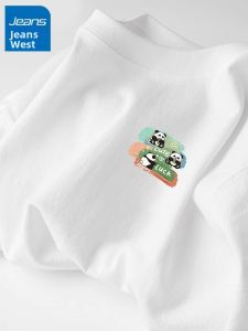 Jeanswest | Áo Thun Cotton Trắng Mới 2026 Form Rộng Phù Hợp Người Bé