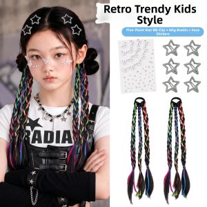 Girls Braided Ponytail Jazz Dance Hair Accessories