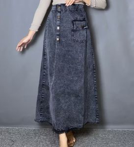 ROK LUNA SKIRT JEANS ROK JEANS WANITA KEKINIAN ROK JEANS KOREAN STYLE ROK JEANS WANITA TERBARU
