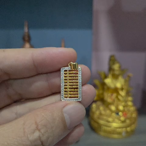 Mặt Dây Chuyền Bàn Tính Titan 2cm Nhỏ Gọn - Amulet Thái Lan Đeo Hàng Ngày Cầu Bình An