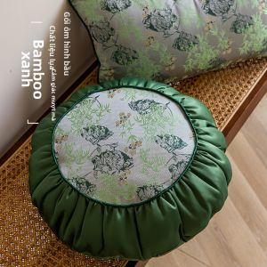 Vỏ Gối Sang Trọng Phong Cách Trung Quốc Mới Màu Xanh Tròn