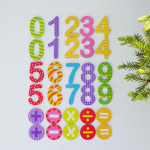 Magneit Số Gỗ Từ Tính Cho Trẻ Em Từ 3-6 Tuổi Đồ Chơi Giáo Dục Sớm Bảng Trắng Tủ Lạnh Ký Hiệu Toán Học Đồ Chơi Giáo Dục