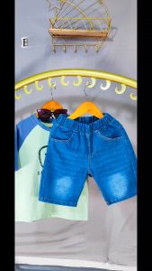 Trendy Jorts for Kids 5-14Y Vintage Style Plain Maong Cool Outfit Fashion Short for Girls & Boys