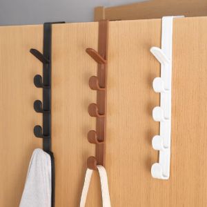 Door Back Organizer Hooks Behind the Door Cabinet Wardrobe Hanging Coat Hook Hats Towel Hanger Dormitory Door Hook Storage Rack