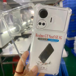 Transparent Full Cover Shockproof Protective Case for Realme GT Neo5se Thickened Airbag Anti-fall Soft Shell Compatible with OPPO