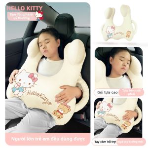 Hello Kitty | Gối Ngủ Ô Tô Cho Bé Gái