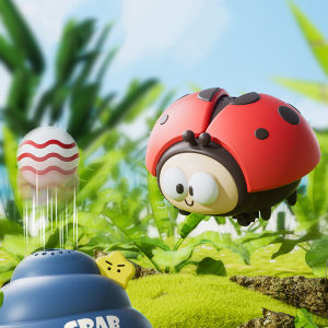 Funny Ladybug Floating Ball Cute Crab Whale Floating Ball Electric Toys Early Education Focus Training Game Toys for Boys Girls