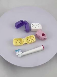 3/5 Cái Vỏ Bọc Đầu Bàn Chải Đánh Răng Oral-B Thiết Kế Thông Gió Mũ Nhựa Cho Đầu Bàn Chải Giảm Mùi Hôi Màu Sắc Ngẫu Nhiên Hộp Đựng Bàn Chải Đánh Răng Du Lịch