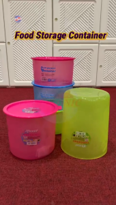 MAXONIC LIFEWARE 0.4/0.9/1.2L ROUND AIRTIGHT MINI PLASTIC FOOD CONTAINER | BPA FREE FOOD SAVER | BEKAS MAKANAN PLASTIK