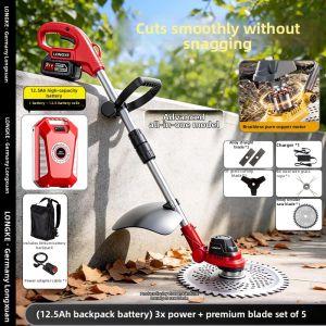 LONGKE | Cordless Lithium Battery Lawn Mower