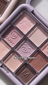 Eyeshadow Sunset Bloom Korean 9 Warna Pigmented Longlasting