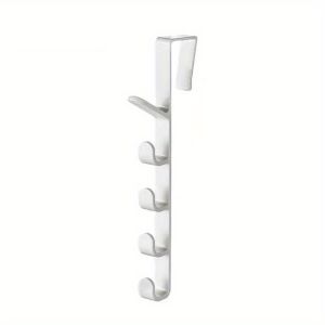 Adhesive Free Over Door Hooks Punch Free Over Cabinet Door Hanging Hooks For Storing Bags Hats Scarves Clothes Accessories