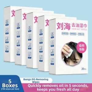 Oil Control Convenient Hair Care Wet Wipes