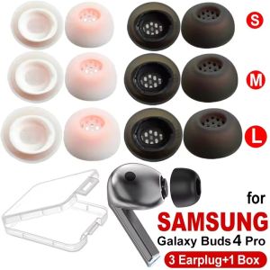 3Pairs Replacement Tips Earplug Silicone Earphone Eartips for Samsung Galaxy Buds4 Pro Accessories