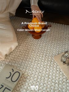 Mossy | Wool Thickening French Creamy Living Room Carpet