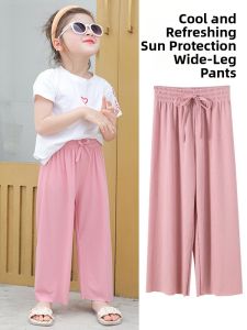JIFANPAUL | Summer Sunscreen Lightweight Casual Wide Leg Girls 9-Part Pants