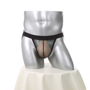 Briefs For Men Mesh High Fork Waist Band Underpants Bulge Pouch Transparent Male Lingerie