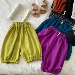 กางเกงเด็กใหม่สำหรับฤดูร้อน กางเกงขาสั้นชายหญิง สไตล์เกาหลี ใส่สบาย