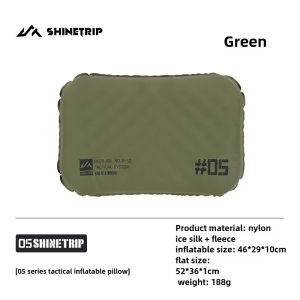 Shinetrip | ShineTrip Portable Folding Inflatable Camping Pillow Outdoor Travel Pillow Ergonomic For Travel Home Office Sleeping