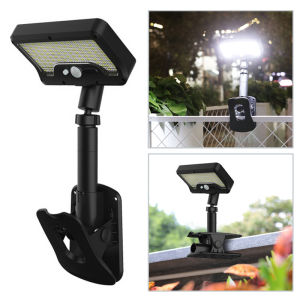92 LED Solar Clip-on Motion Sensor Lights LED Street Light IP65 Waterproof Wall Lamp for Camping Garden Yard Tent Patio Outdo