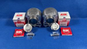 ชุดเสื้อสูบ+ลูก AIR แท้ (สลัก13)MioFino (มีโอฟรีโน่) ขนาด 5459 (หลบวาว+ปาดตูดลูกสูบให้ฟรี) ปลอกหนาระบายความร้อนได้ดี สินค้ารับประกันทุกตัว