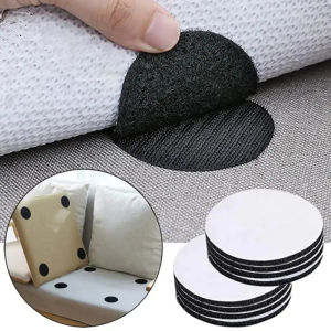 5/30 Pairs Strong Self Adhesive Fastener Nylon Hook Dots Stickers Adhesive Tape For Bed Sheet Sofa Mat Carpet Anti Slip Mat 60mm